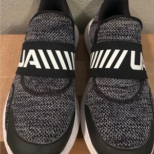 Under Armour Black and White Kids Sneakers